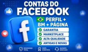 (Promoção) Contas Facebook Prontas Para Marketplace E Ads - Redes Sociais