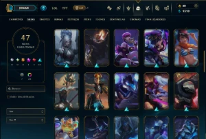 Ouro 3 com 95 Champs e 47 Skins ( JG / MID / ADC ) - League of Legends LOL