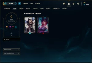 Conta ouro 1 sem email verificado com 2 skins e 23 champs - League of Legends LOL
