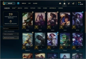 Conta ouro 1 sem email verificado com 2 skins e 23 champs - League of Legends LOL