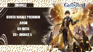 Conta Genshin AR60 • C6 Meta • 30+ Armas 5★ • Servidor NA - Genshin Impact
