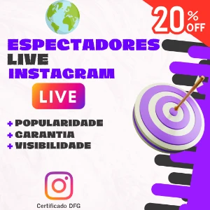 Espectadores LIVE Instagram [PROMOÇÃO] - Redes Sociais