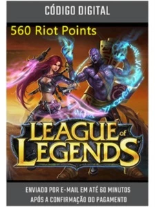 CARD GIFD LEAGUE OF LEGENDS 560 RIOT POINTS LOL