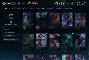 Esmeralda 3 com 35 Champs e 9 Skins - League of Legends LOL