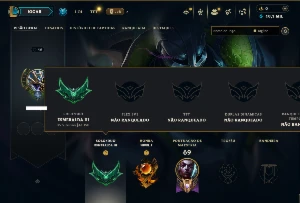 Esmeralda 3 com 35 Champs e 9 Skins - League of Legends LOL