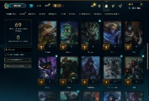 Esmeralda 3 com 35 Champs e 9 Skins - League of Legends LOL