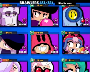 Conta De Brawl Stars 63K De Troféu🏆 81 Brawlers