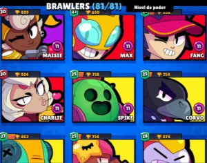 Conta De Brawl Stars 63K De Troféu🏆 81 Brawlers