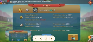 Conta lords mobile 315M de poder