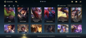 Conta wild rift 52 skins, 7 são lendárias - Outros