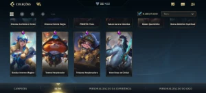 Conta wild rift 52 skins, 7 são lendárias - Outros