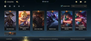 Conta wild rift 52 skins, 7 são lendárias - Outros