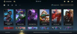 Conta wild rift 52 skins, 7 são lendárias - Outros