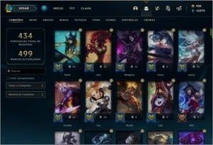 Vendo conta ouro 2 - todos campeões - 144 skins 51 chromas - League of Legends LOL