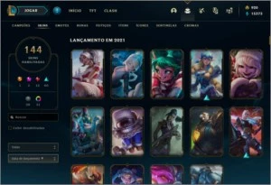 Vendo conta ouro 2 - todos campeões - 144 skins 51 chromas - League of Legends LOL