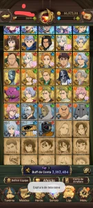 Conta top com todos do festival light e rei demônio - Seven Deadly Sins