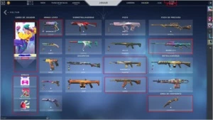 Conta Valorant  1200 Reais em skins por 900