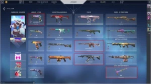 Conta Valorant  1200 Reais em skins por 900