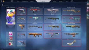 Conta Valorant  1200 Reais em skins por 900
