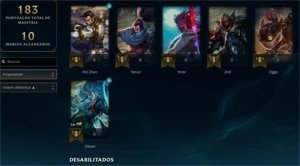 Conta de League of Legends (LOL) Platina lll
