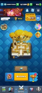 11 Evoluções + Balão 15 + 2 Heróis + 9000 Troféus - Clash Royale
