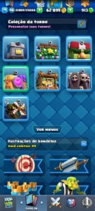11 Evoluções + Balão 15 + 2 Heróis + 9000 Troféus - Clash Royale