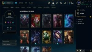 Conta BR NICK yakoi NV 261 tem todos os campeões - League of Legends LOL