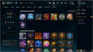 Conta BR NICK yakoi NV 261 tem todos os campeões - League of Legends LOL