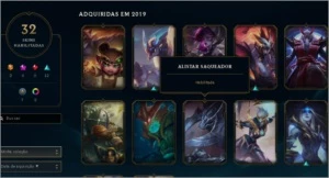 conta league of legends gold4 71 champs 32 skins LOL