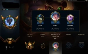 conta league of legends gold4 71 champs 32 skins LOL