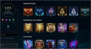 conta league of legends gold4 71 champs 32 skins LOL