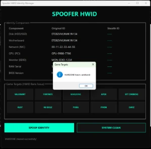 SPOOFER HWID - BYPASS VALORANT/WARZONE/FIVEM/APEX - KERNEL  - Outros