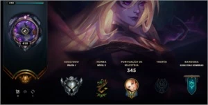 Conta lvl 411 com 293 skins - League of Legends LOL