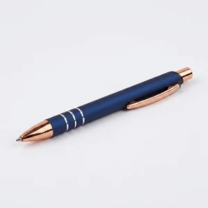 Caneta de Metal com Tinta Azul