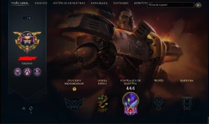 Conta LOL Perfeita para Main Darius com Muitas Skins - League of Legends