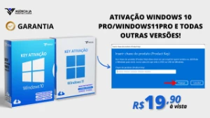 Key ativação Windows 11 PRO / 10 PRO Vitalício