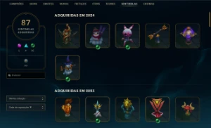 Conta riot varias skins (lol, tft e valorant) - League of Legends