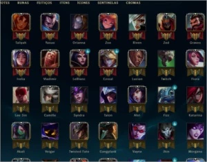 Conta  Ouro 3 64 Campeoes Nivel 95 Riven Emissaria E Mais - League of Legends LOL
