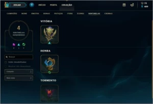 Conta de LoL - Plat / Gold 1 - 45 Champs - 12 Skins - League of Legends
