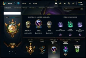 Conta ouro 3 com 137 champs e 93 skins + 800k de Talon - League of Legends LOL