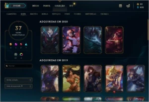 Vendo Conta de LeagueOfLegends Ouro 4 Muito boa !!! - League of Legends LOL