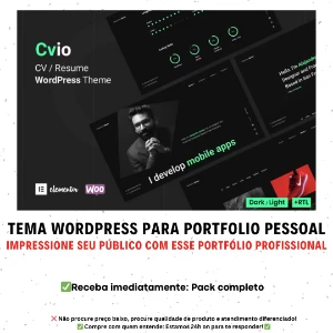 Cvio – Tema Wordpress Para Portfólio Pessoal