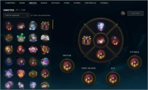 CONTA MAIN DESDE 2013 159 SKINS - League of Legends LOL