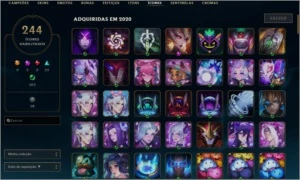 CONTA MAIN DESDE 2013 159 SKINS - League of Legends LOL