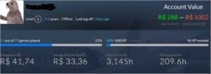 Vendo conta steam com 30 jogos