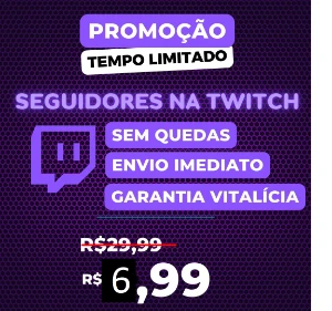 1000 Seguidores Twitch [Entrega Instantanea] - Redes Sociais
