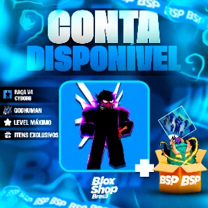 BLOX FRUITS > 🤖RAÇA V4 CYBORG + 👊GODHUMAN + LEVEL MÁXIMO - Roblox