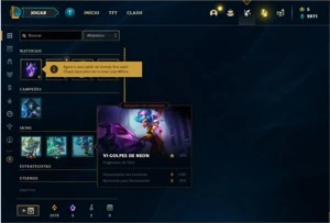 Conta unranked com 34 Champs e 11 Skins + 3 Fragmentos - League of Legends LOL