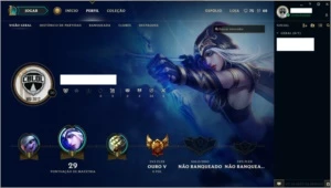 League of Legends - Cont Gold + 16 Campeões e 6 Skins LOL