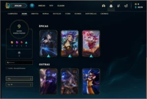 Conta prata 2 Com skin do darius - League of Legends LOL